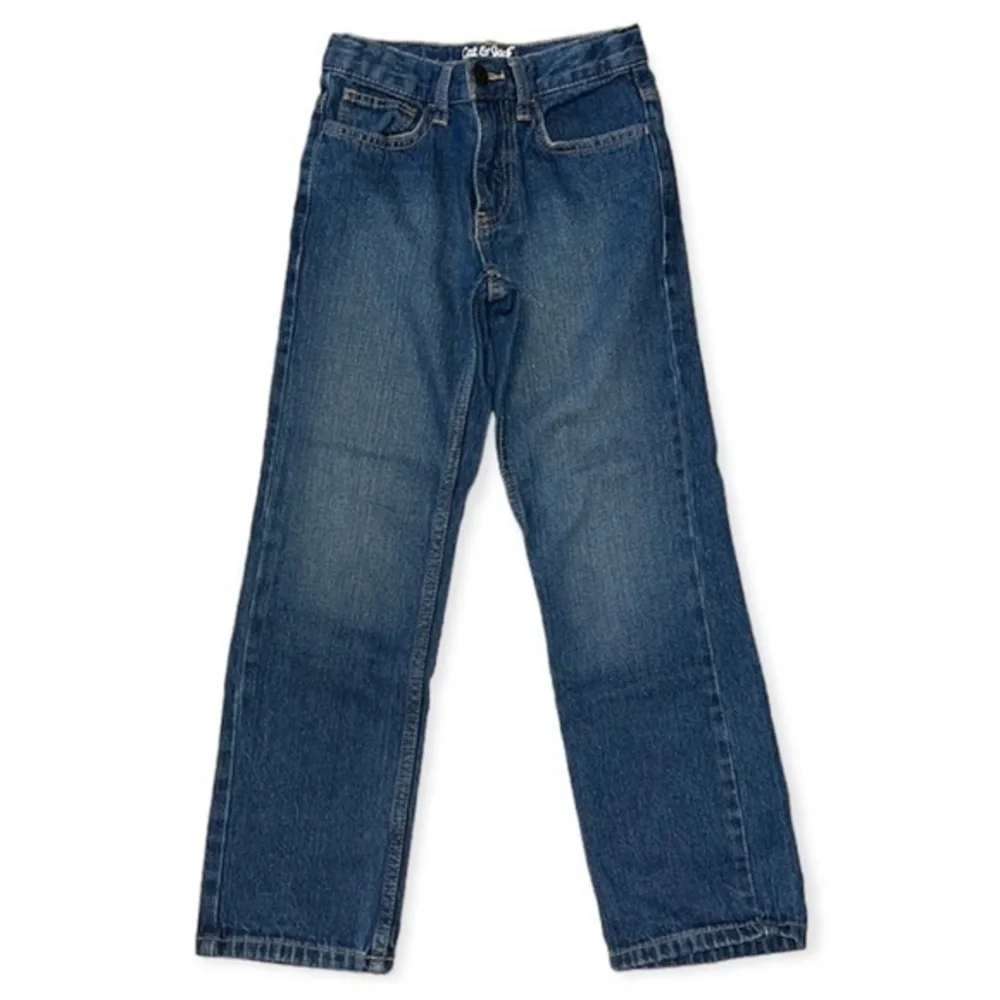 Cat & Jack Relaxed Straight blue Jeans, boys size 8